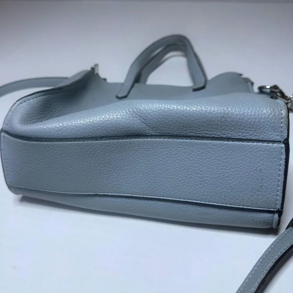 Steve Madden Light Blue Adjustable Detachable Crossbody Strap Small Purse Bag - Picture 6 of 13